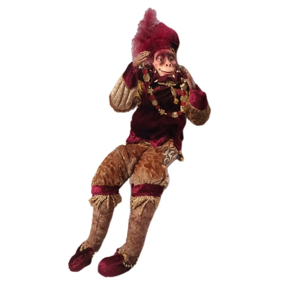 Katherine's Collection Wayne Kleski‎ Monkey Musicians Set of 4 Vintage Christmas